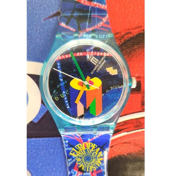Swatch watch LAUSANNE SPECIAL GN161 1996 Olympic Specials New with new battery - Picture 1 of 9